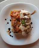 Pan ciabatta relleno de camarón