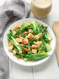 Foto resep Tumis pokcoy tahu