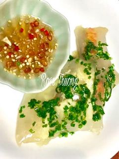 Hình của món Bánh Bột Lọc Gói Lá Chuối.