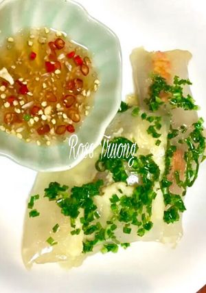 Hình của món Bánh Bột Lọc Gói Lá Chuối.