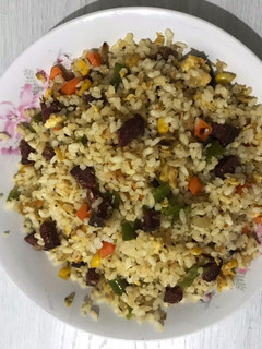 A picture of Emre’s Fried Rice (with a Turkish Twist).