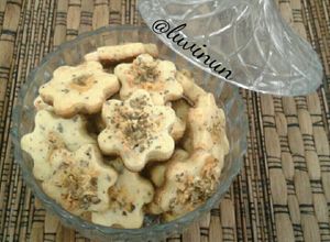 Foto resep Cheesy Oregano Cookies [eggless]
