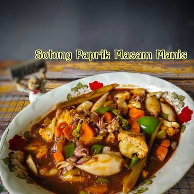 Resipi Sotong Paprik Masam Manis Oleh Fz Adzlin Cookpad