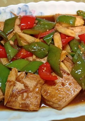 私房豆腐燒（全素） 的食譜成品照片