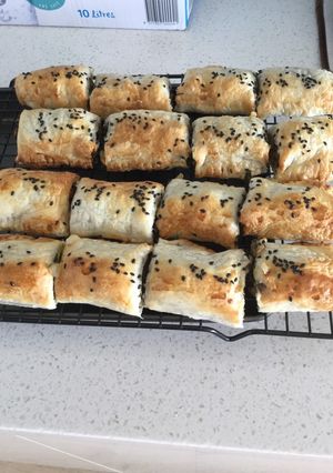 A picture of Vegan Mushroom Rolls.