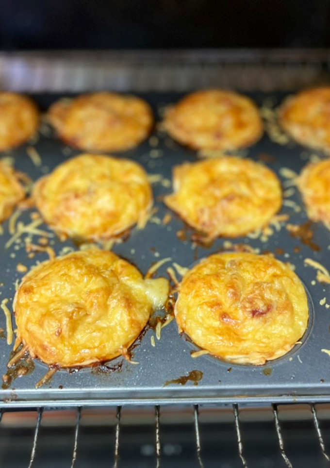 Una foto de Mini quiches Lorraine con obleas de La Cocinera