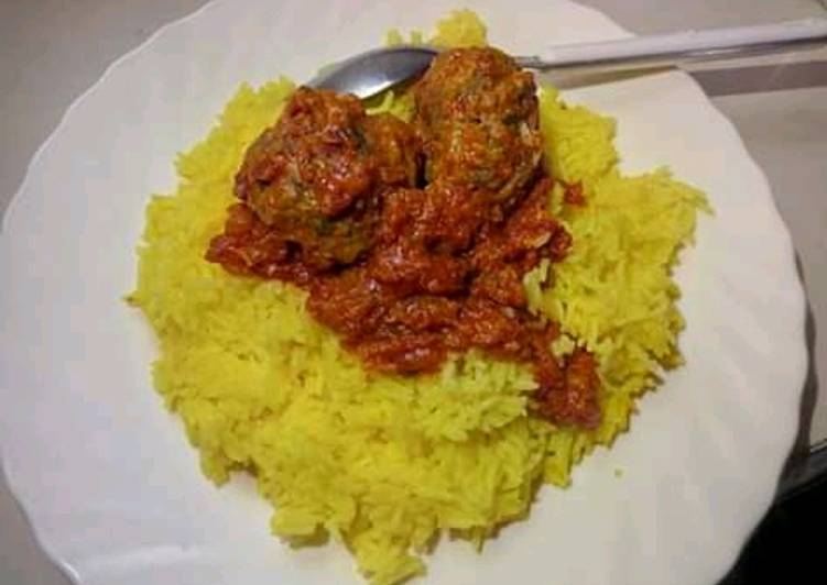 Easiest Way to Make Quick Meatball biryani