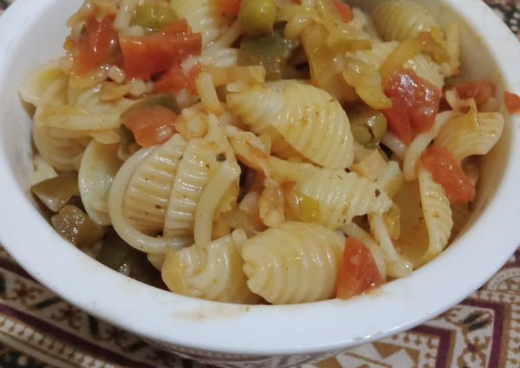 Easiest Way to Make Super Quick Homemade Vegetables spaghetti and macroni