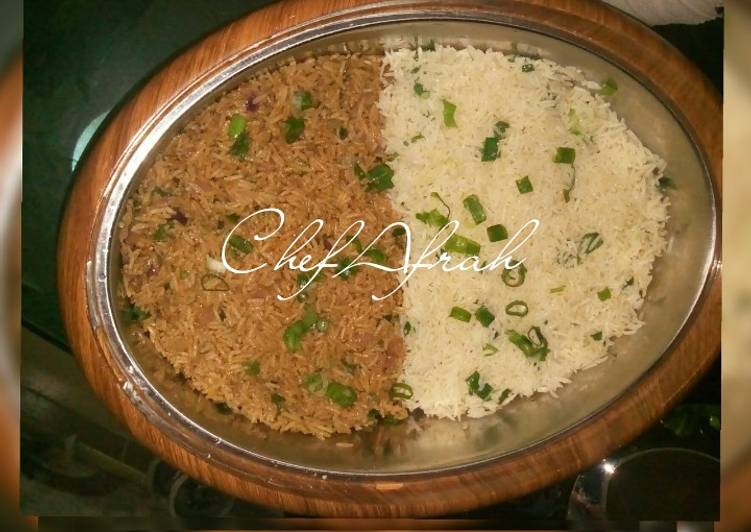 How to Make Homemade Fried Brown and White rice