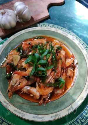 Foto resep Udang saus padang simple🦐✨
