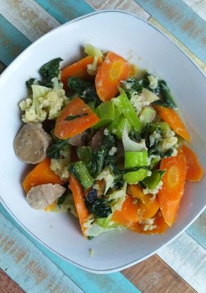 Foto resep Capcay bakso kering