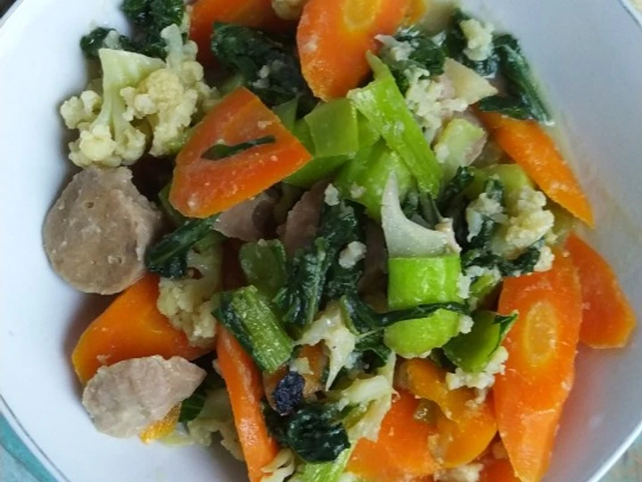 Cara Gampang Membikin Resep Capcay bakso kering yang Sempurna Anti Ribet, Lezat