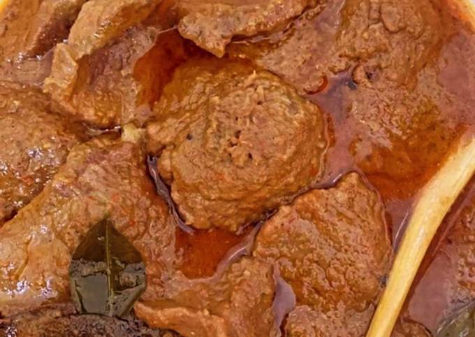 Resep bikin Rendang daging no ribet  istimewa