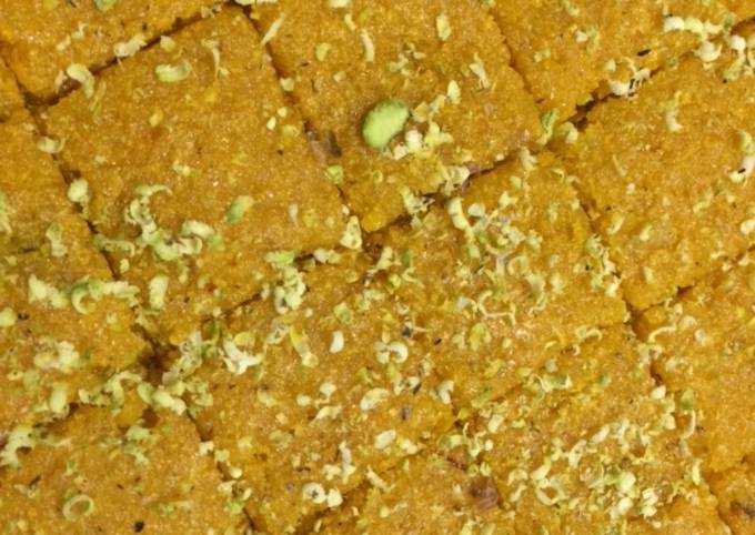 Recipe of Homemade Coconut Mango barfi