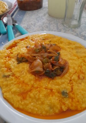 Una foto de Humita tucumana a la olla