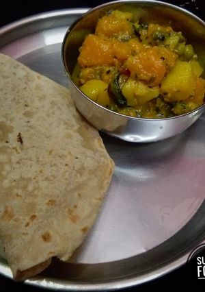 কুমড়োর হালকা তরকারি (light pumpkin curry recipe in Bengali) রেসিপির প্রধান ছবি