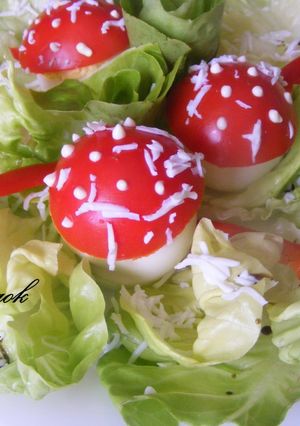 Töltött tojás recept fotója