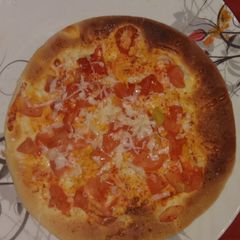 A picture of Tomato pizza.