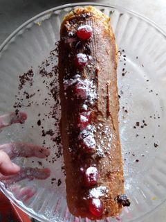 Una foto de Pionono con dulce de leche