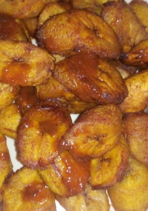 A picture of Maggi fried plantain.