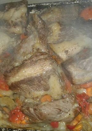 Una foto de Carne al horno a mi manera