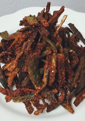 A picture of Crispy Bhindi.