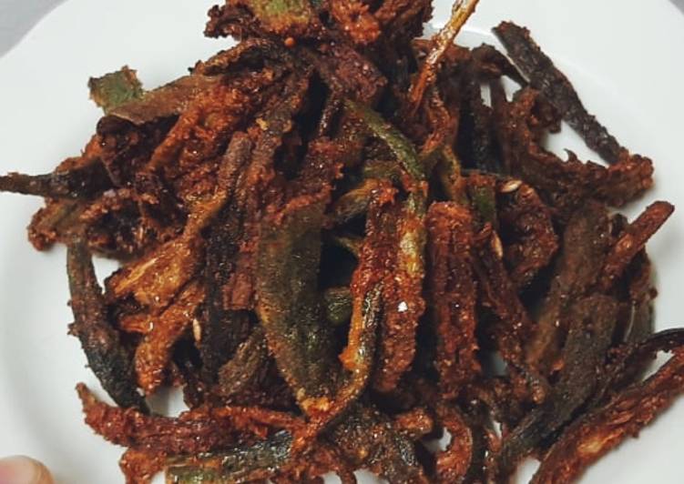 Steps to Prepare Super Quick Homemade Crispy Bhindi