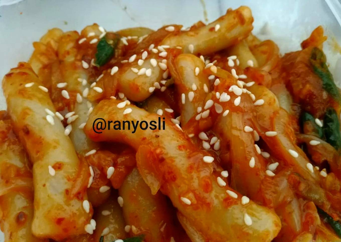 5. Kue beras sederhana (tteokbokki)