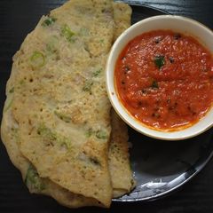 A picture of Wheat Dosa Recipe / Godhumai Dosai - Healthy Breakfast / Wheat Pancake.