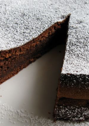 A picture of My ‘Gateau Au Chocolat’.