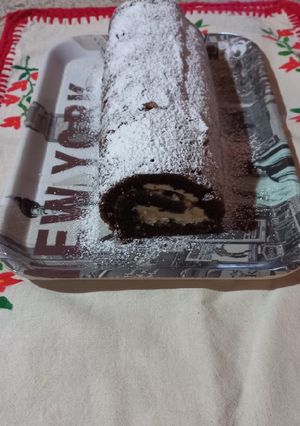 Una foto de Pionono de chocolate 👌💞😋