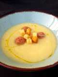 Crema de puerros con nabos