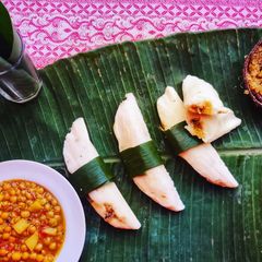 Enduri pitha / Haladi patra pitha A picture of Enduri pitha / Haladi patra pitha.