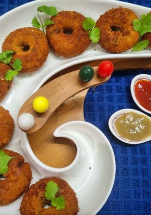 A picture of Chicken Vegetables Donuts in 30 minutes.