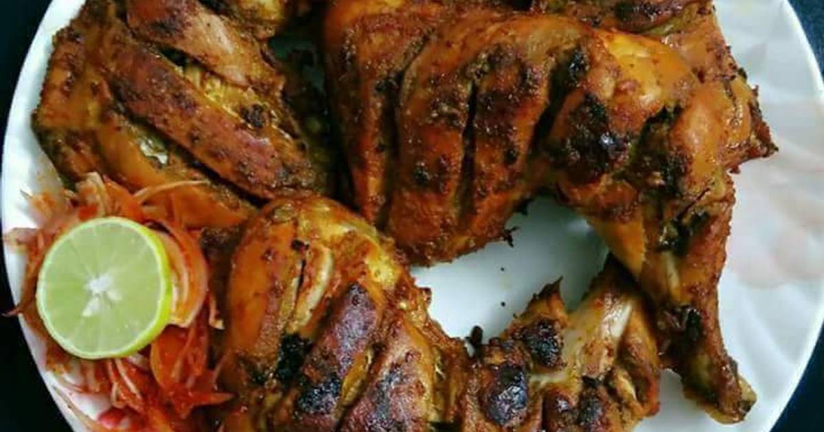 Baked Whole Chicken Legs Recipe by Akum Raj Jamir - Cookpad