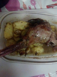 Una foto de Pierna de cordero al horno