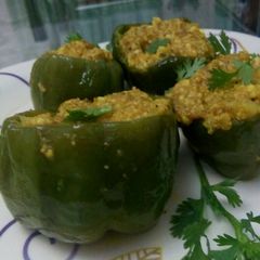 A picture of Stuffed Capsicum.