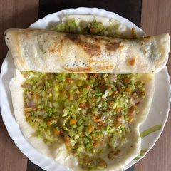 A picture of Dosa Guacamole (Indian Fusion Style).