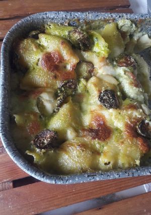 A picture of Baked Pasta with Zucchini.