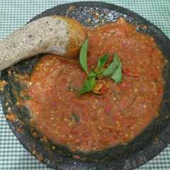 A picture of Rahasia sambal pecel lele / sambal sari laut.