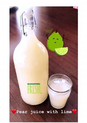 Foto resep Pear lime juice 🍐