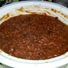 A picture of Crockpot Boston Baked Beans.