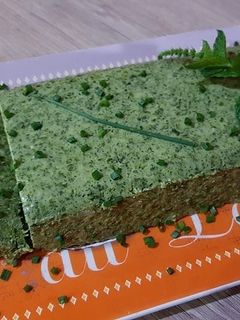 Une photo de Terrine de Brocolis/epinards au Chèvre et Roquefort