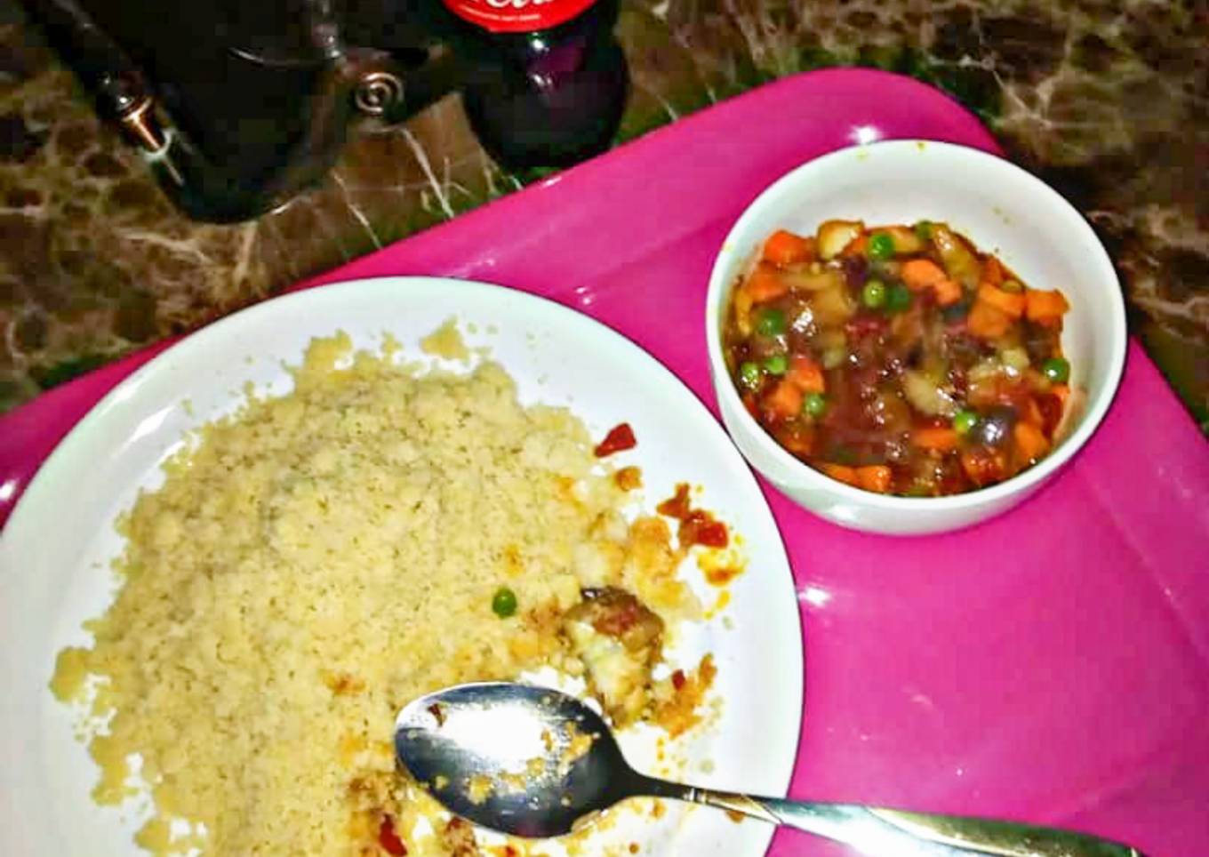 Couscous and veggies soup