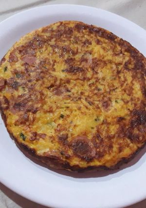 Una foto de Tortilla del pobre estilo calabresa