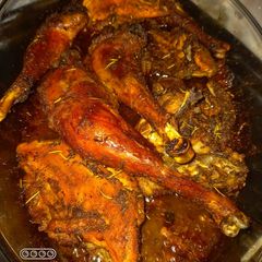 Baked chicken A picture of Baked chicken.
