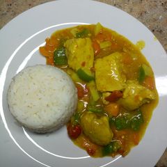 A picture of Chicken curry.