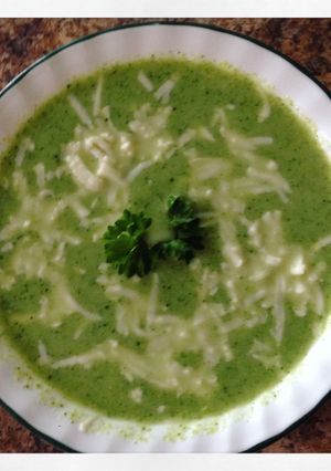 Una foto de Crema de brócoli