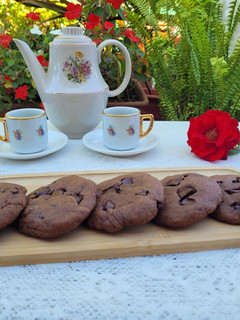 Una foto de Cookies de chocolate sin gluten