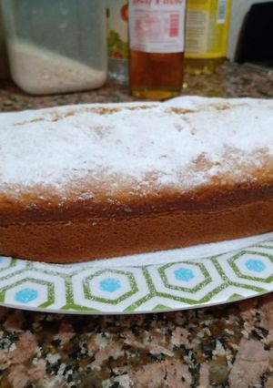 Una foto de Budín de banana con dulce de leche